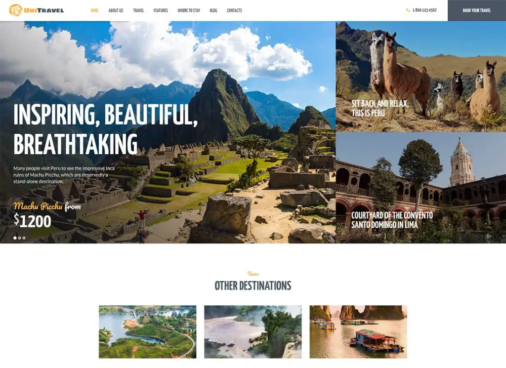 UniTravel | Thème WordPress pour agence de voyages et bureau de tourisme