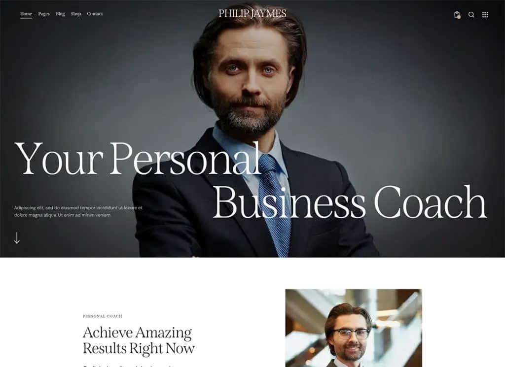 PJ - Tema WordPress per life & business coaching