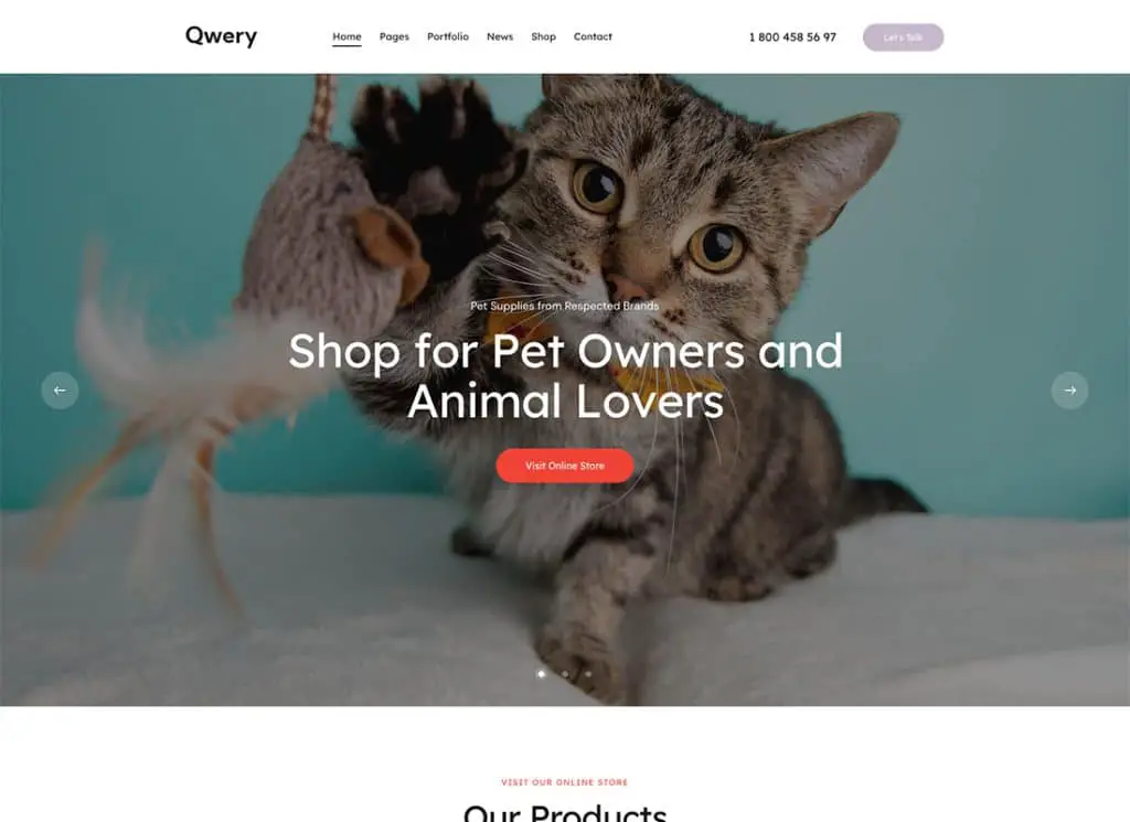 Qwery - Tema WordPress & WooCommerce Bisnis Multiguna