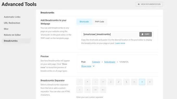 Adding breadcrumb navigation to your WordPress website or blog