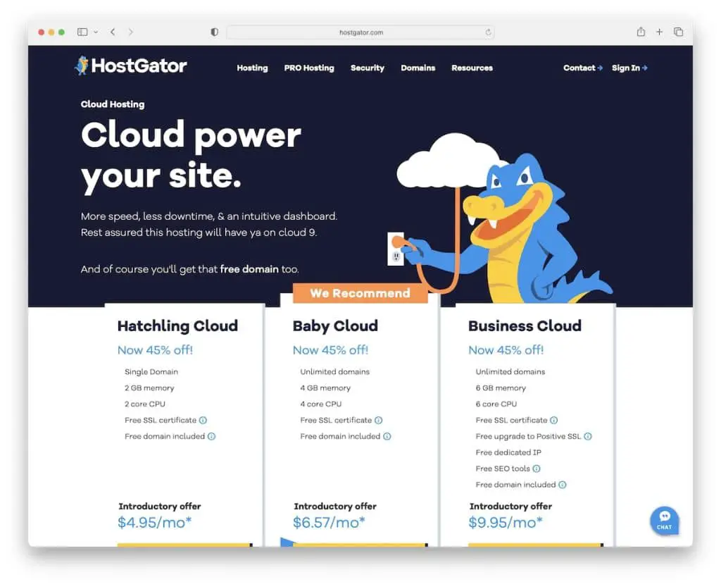 hostgator hosting cloud economico