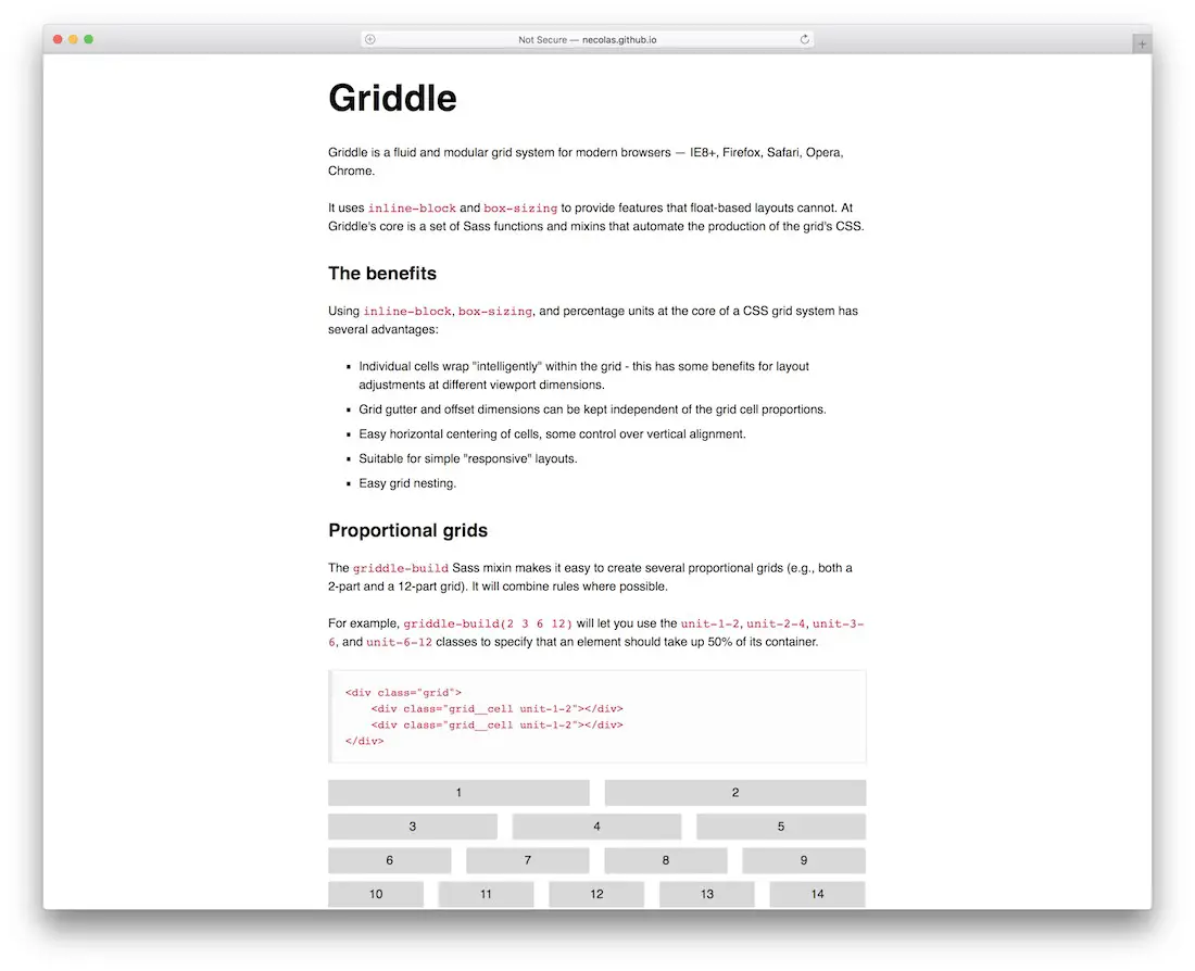 kerangka grid grid html5 css3