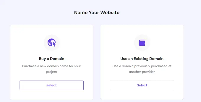 Enter a name for your site