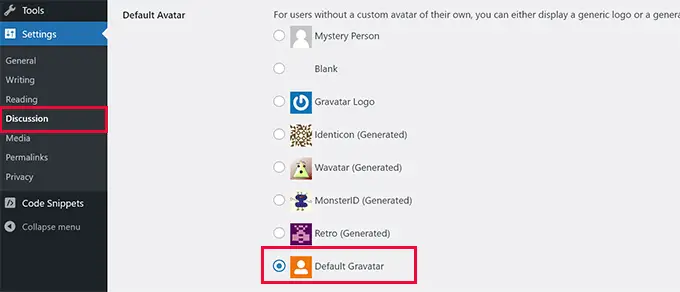 Custom default gravatar