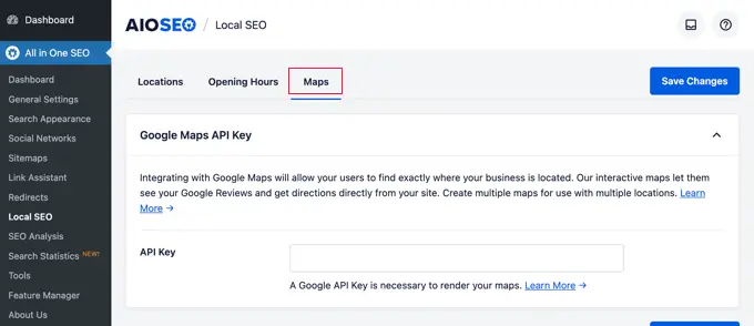 AIOSEO Local SEO Maps