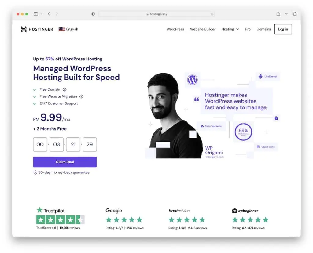 hostinger wordpress hosting di malaysia
