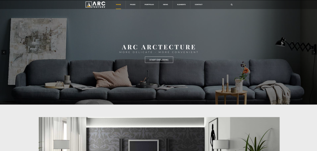 Tema de WordPress para arquitectura