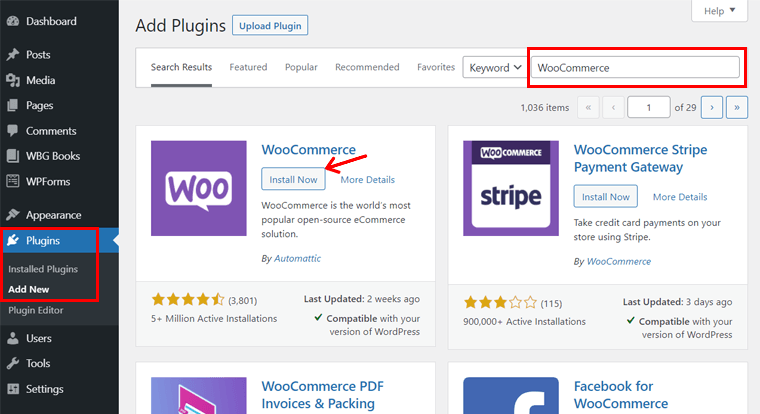 Menginstal WooCommerce untuk Perpustakaan Buku