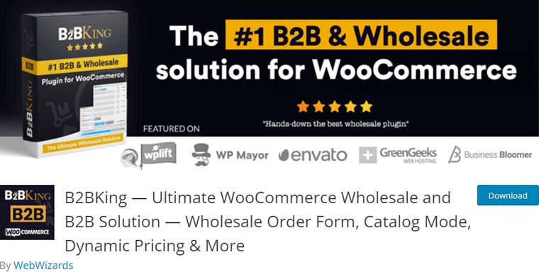 B2B WooCommerce البرنامج المساعد