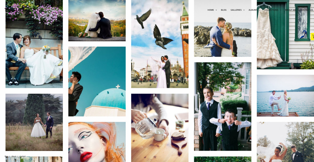 Thème WordPress pour photographie de mariage TwoFold le plus cher