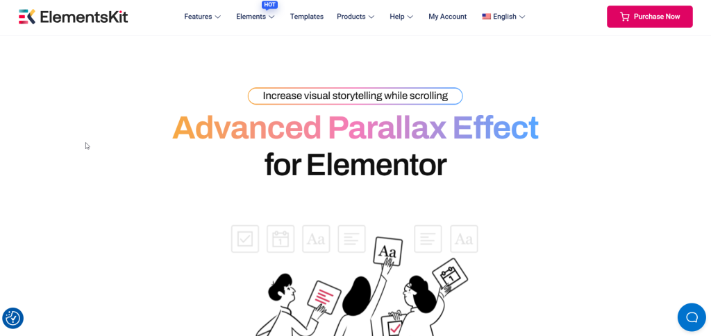 ElementsKit Dodatek Elementor - Zaawansowana paralaksa