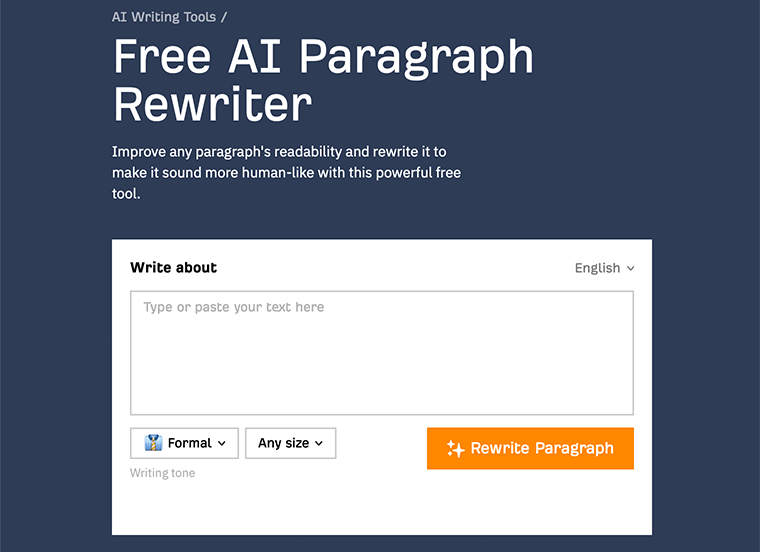 Ahrefs - Rédacteur de paragraphes IA