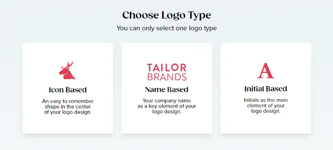 Choose logo type