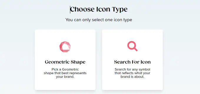 Choose an icon for logo