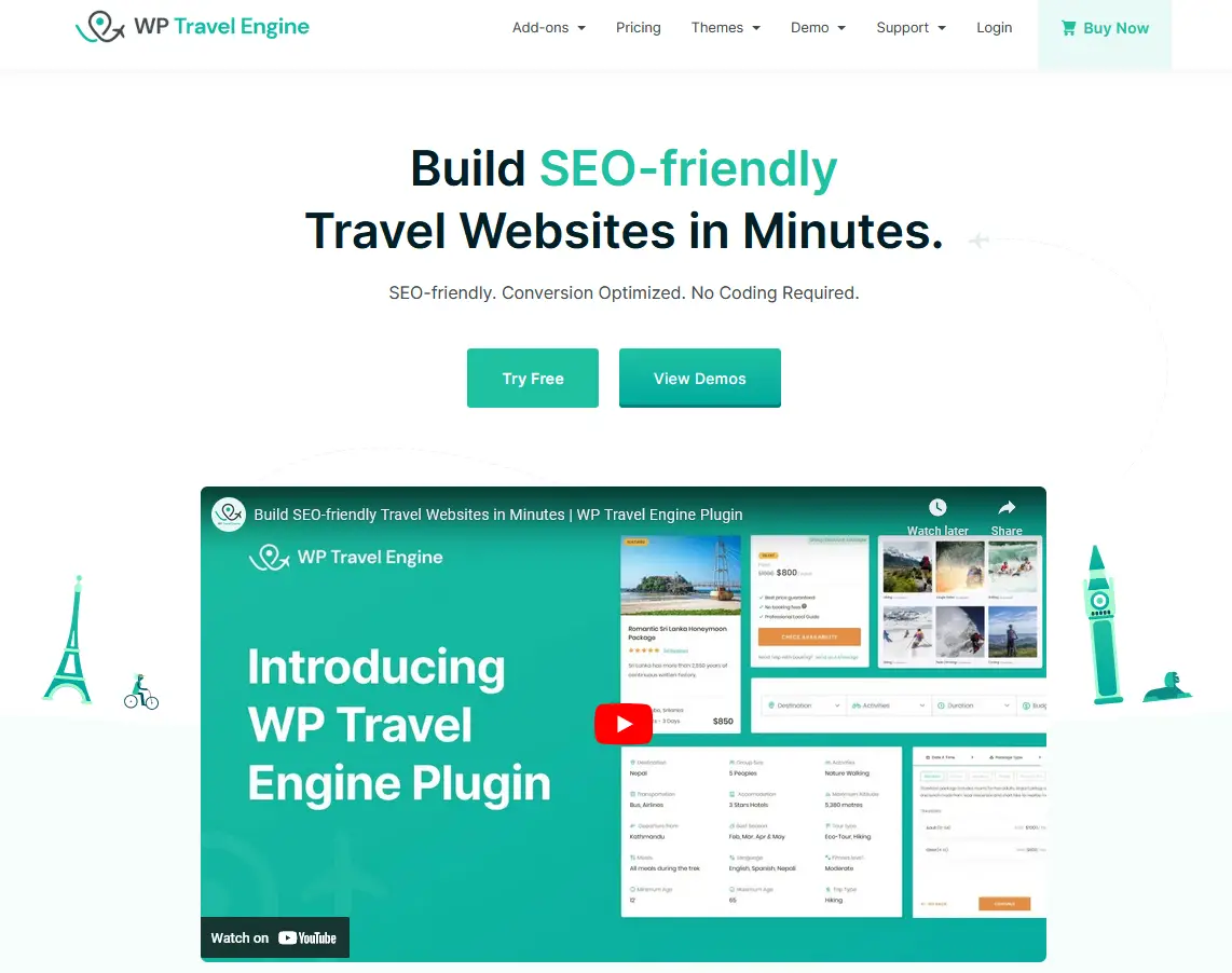 WP Travel Engine 快照 - 专为旅行社设计的解决方案，包括功能强大的行程生成器。