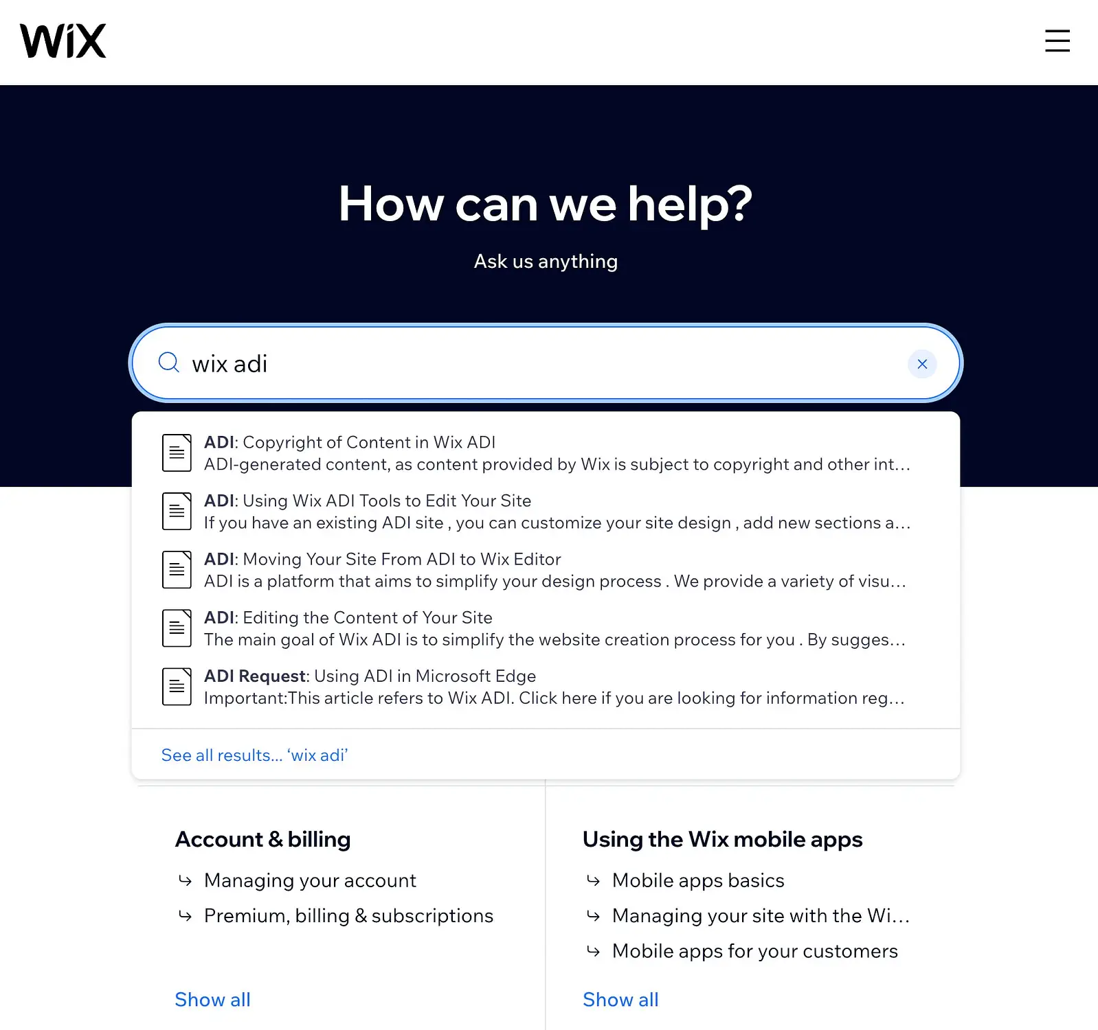 Wix ADI 支援頻道審查。