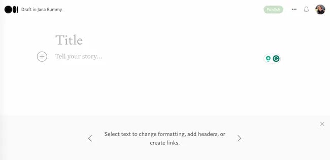 Comment utiliser Medium, commencez à rédiger un article