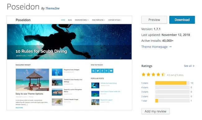 Poseidon WordPress-Theme