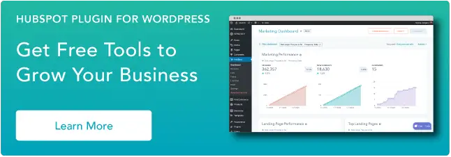 Gunakan alat HubSpot di situs WordPress Anda dan sambungkan kedua platform tanpa berurusan dengan kode. Klik di sini untuk mempelajari lebih lanjut.