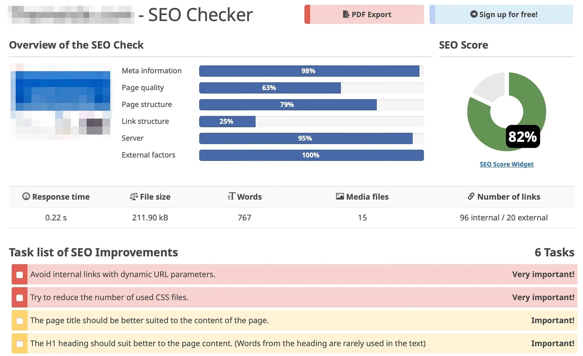 首先透過 Seobility 檢查購買具有出色 SEO 的過期域名。