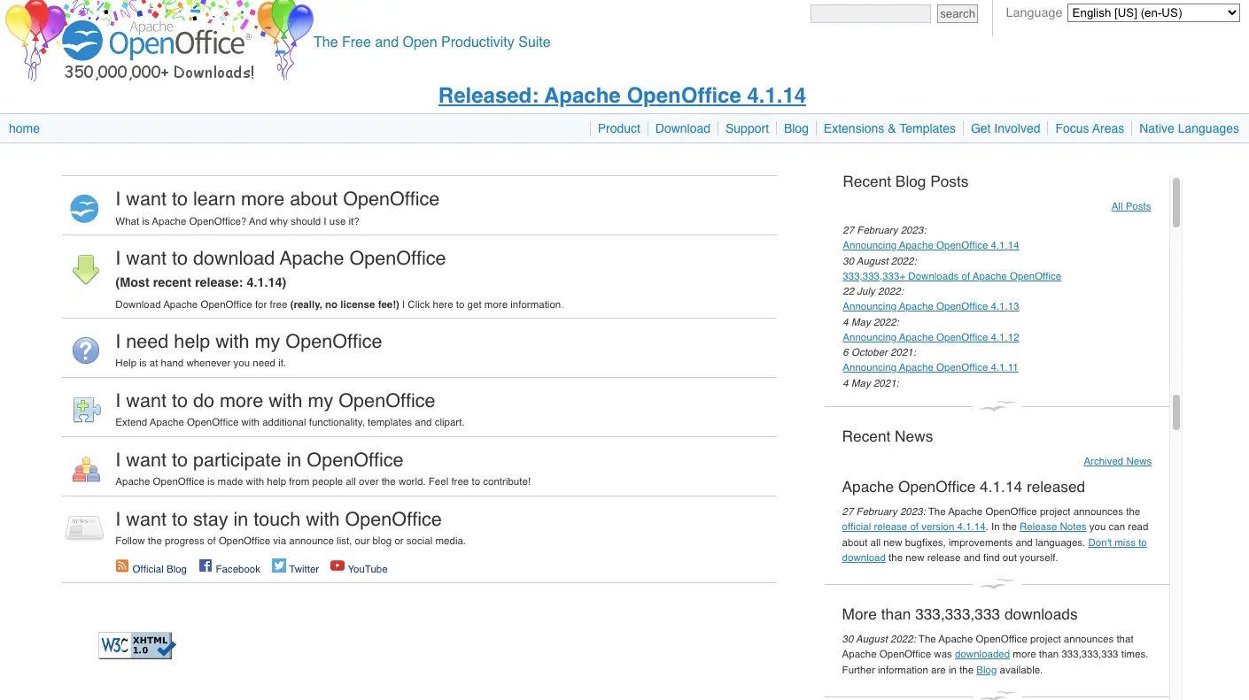 Apache OpenOffice는 Microsoft Office의 오픈 소스 대안입니다.