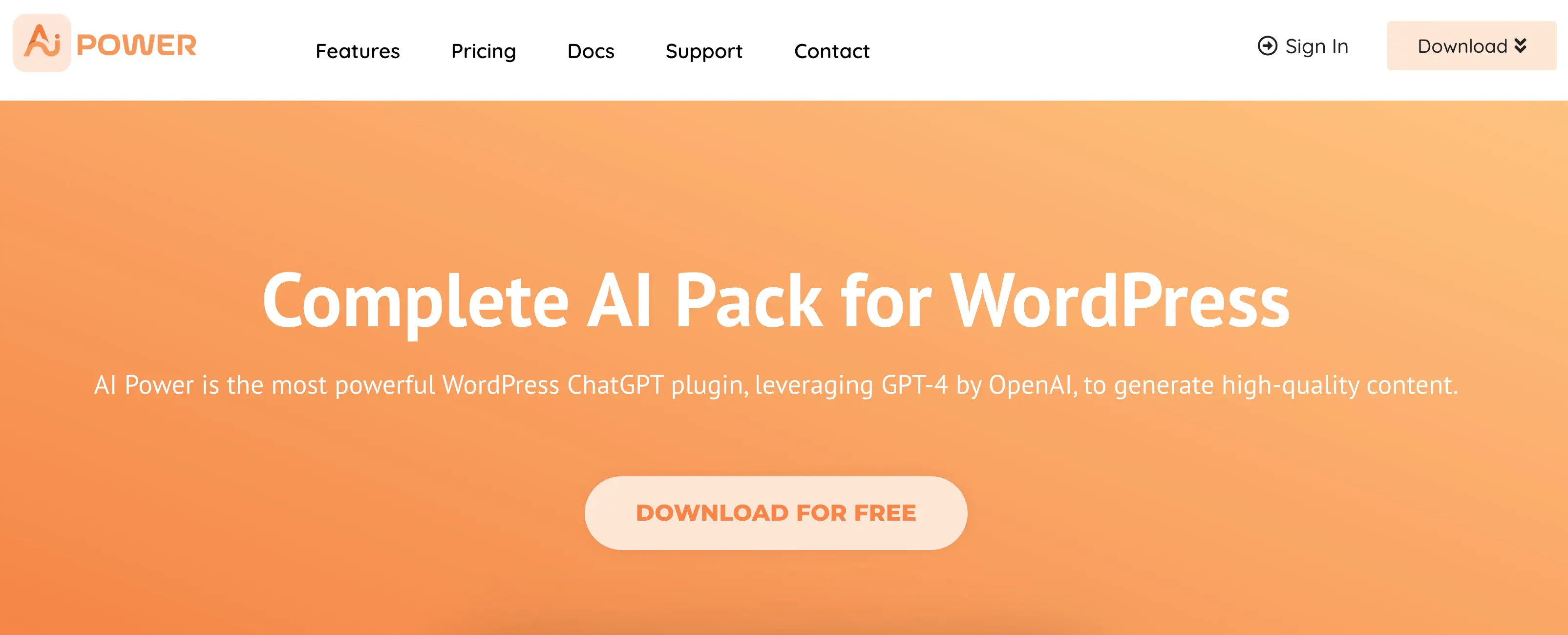 AI Power es otro de los mejores complementos de chatbot de IA de WordPress.