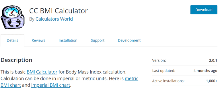 CC BMI 計算機