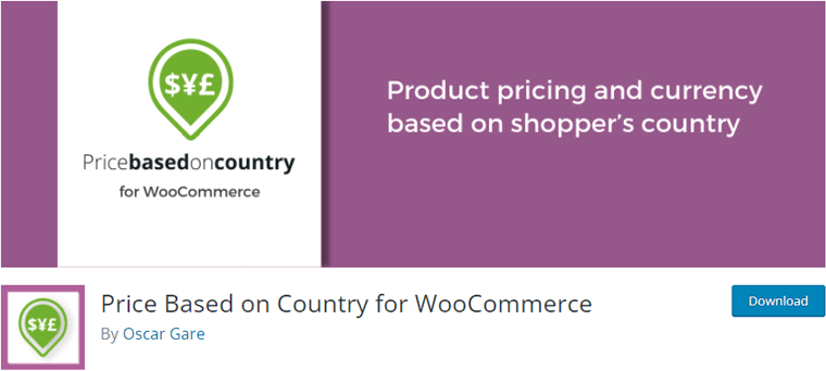 Цена в зависимости от страны для WooCommerce