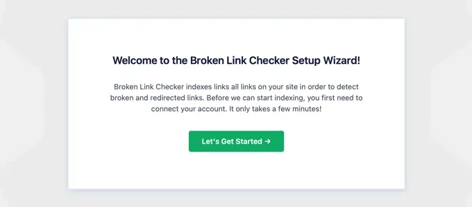 The Broken Link Checker Setup Wizard Will Start Automatically