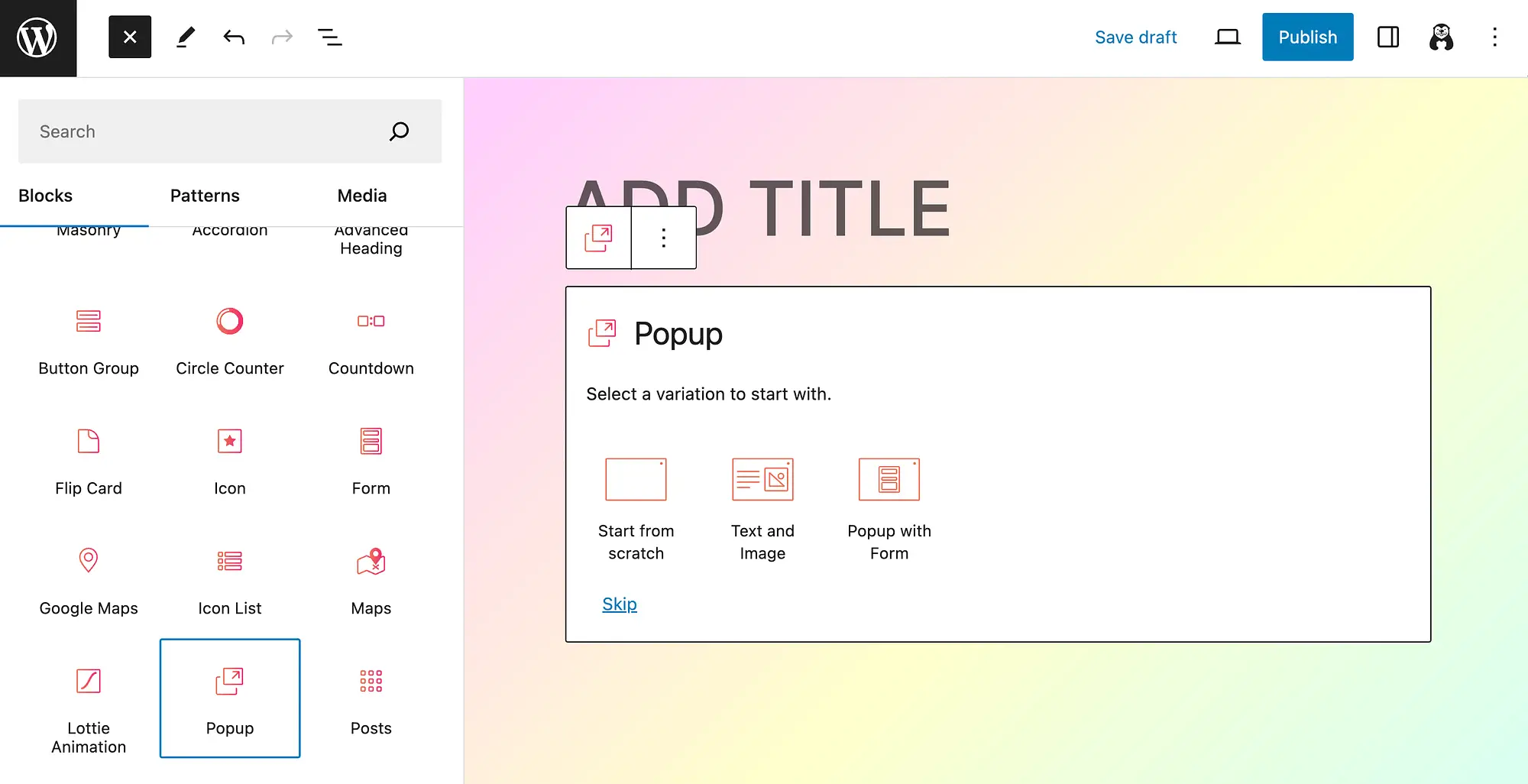 ตัวเลือกสำหรับเค้าโครงการแจ้งเตือนป๊อปอัป WordPress ของคุณ