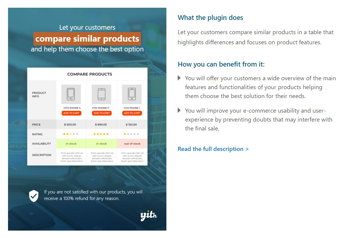 Comparar YITH WooCommerce