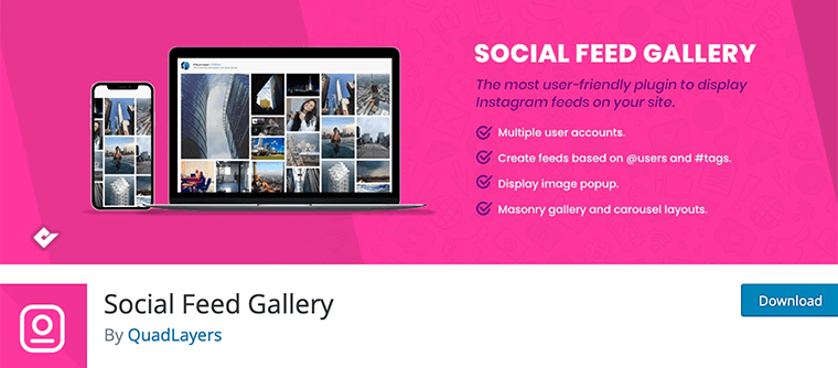 Galleria di feed sociali