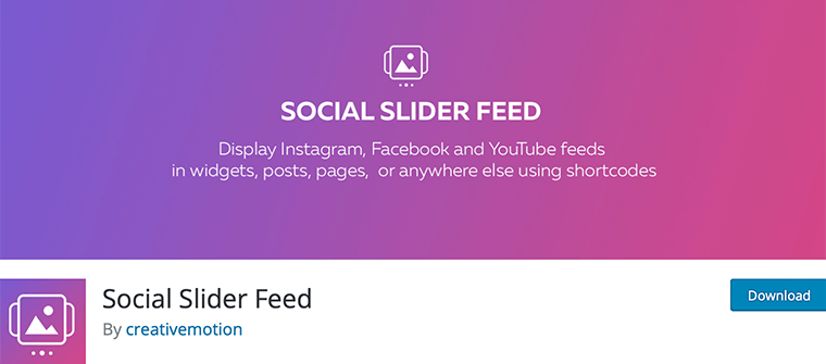 Social Slider-Feed