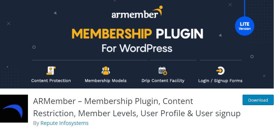 ARMember WordPress 페이월 플러그인