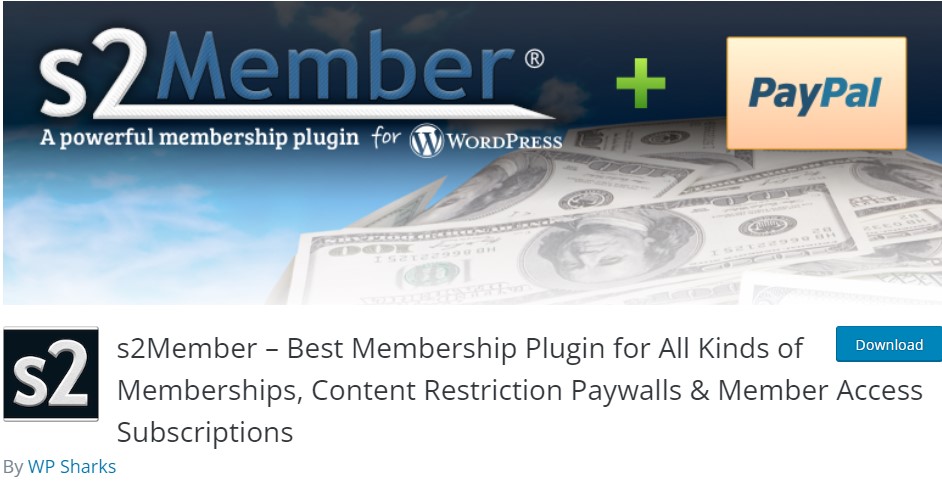 Complemento de muro de pago de WordPress de s2Member