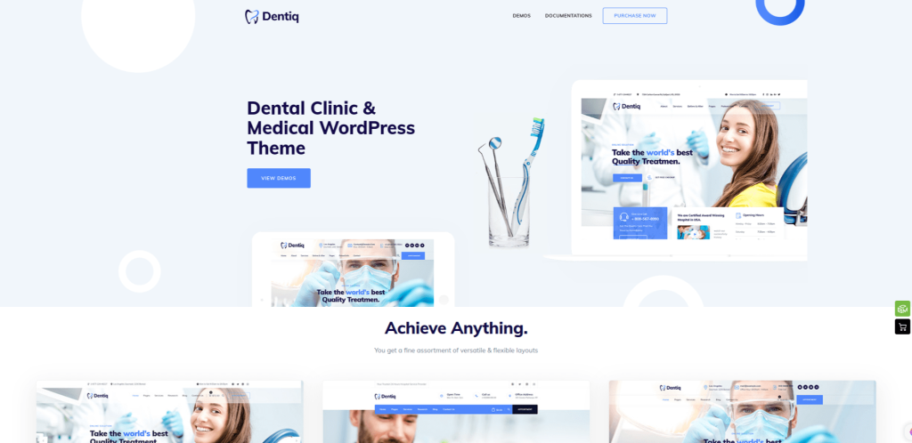 Dentiq 歯科用 WordPress テーマ