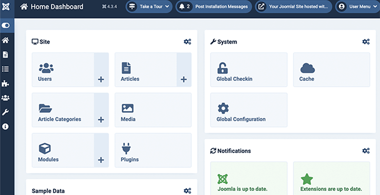 Joomla-Dashboard