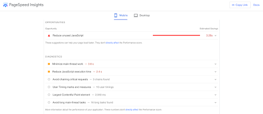ページ速度の洞察-スクリーンショット2
