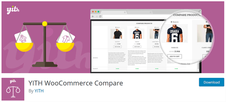 Complemento de comparación WooCommerce YITH