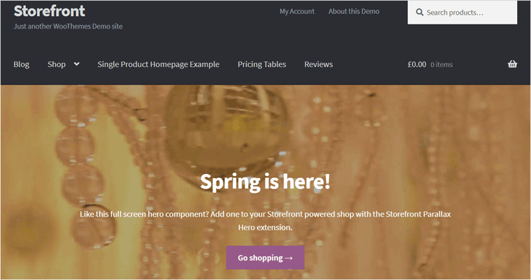 Tema WooCommerce para escaparate