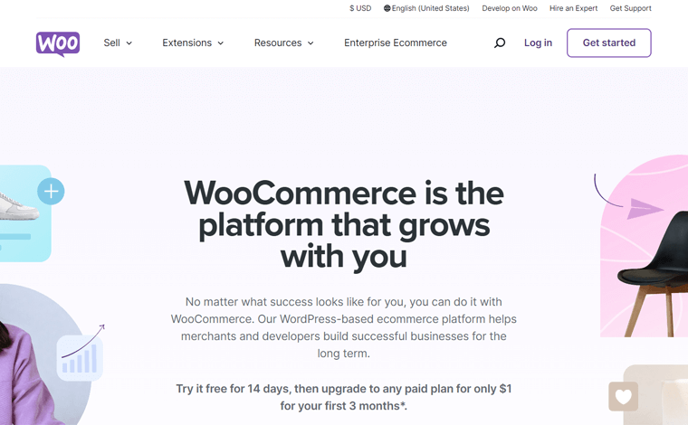 Sitio web de WooCommerce