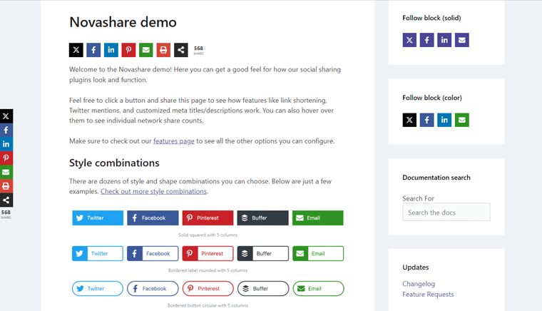 Demo Novashare