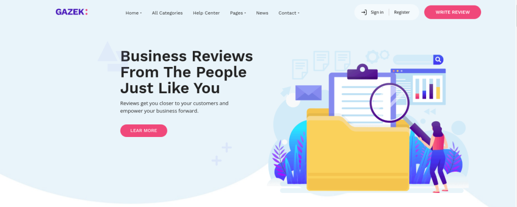 Gazek Product Review Teme WordPress