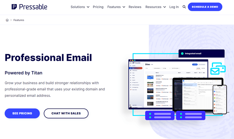 Pressable - Serviciu gratuit de găzduire e-mail