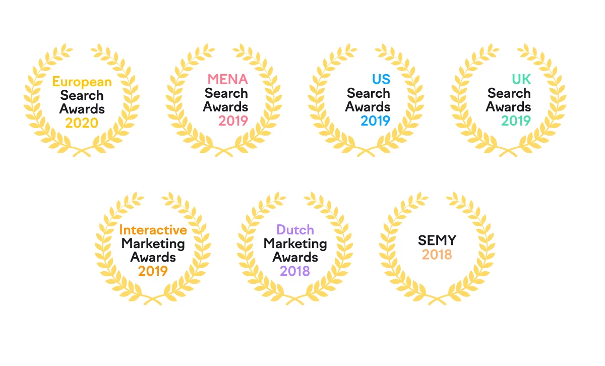 Premios ganados por Semrush.