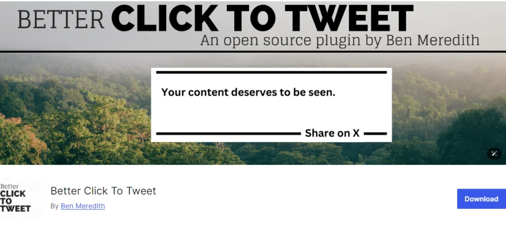 Meglio cliccare per twittare i plugin