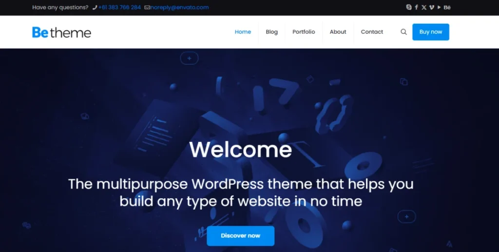 ธีม WordPress พรีเมี่ยม: BeTheme