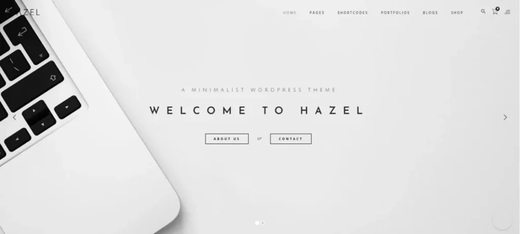 Hazel: tema WordPress premium