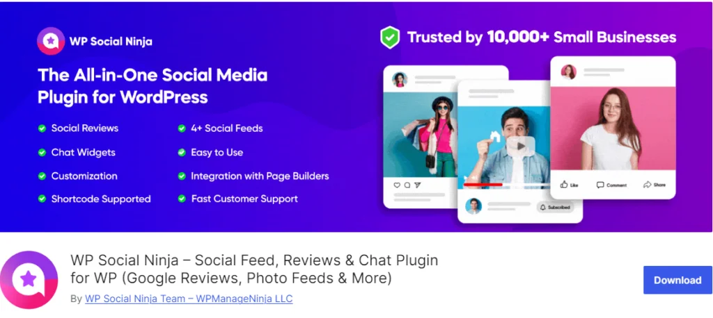 WP Social Ninja 外掛程式詳細信息