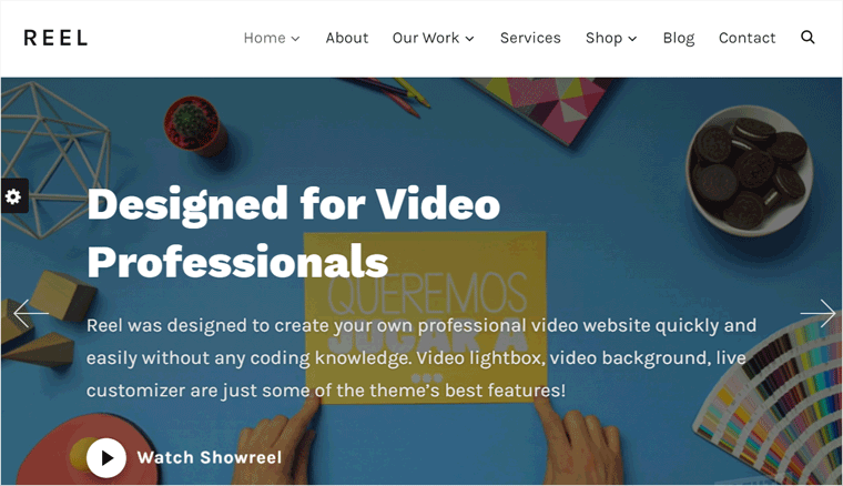 Reel Tema WordPress untuk Portofolio Pribadi